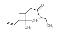 ethyl 2-(3-ethenyl-2,2-dimethyl-cyclobutyl)acetate结构式