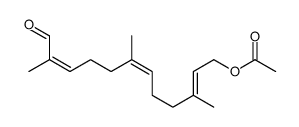 (3,7,11-trimethyl-12-oxododeca-2,6,10-trienyl) acetate结构式