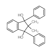 2,2-dimethyl-1,3-diphenyl-indene-1,3-diol结构式