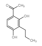 2',4'-Dihydroxy-3'-propylacetophenone structure