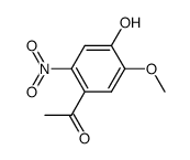 1-(4-羟基-5-甲氧基-2-硝基苯基)乙酮结构式