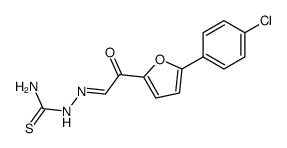 [5-(4-chloro-phenyl)-furan-2-yl]-oxo-acetaldehyde thiosemicarbazone Structure