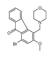 1-bromo-3-methoxy-4-(morpholin-4-ylmethyl)fluoren-9-one Structure