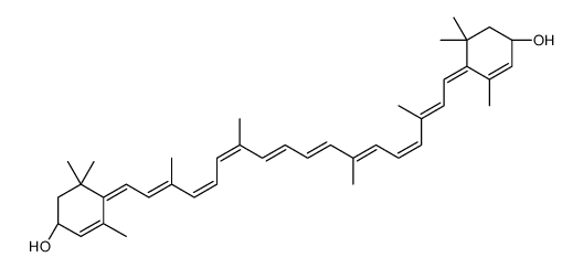 (3S,3'S)-4',5'-Didehydro-4,5'-retro-β,β-carotene-3,3'-diol结构式