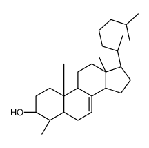 4-methylcholest-7-en-3-ol结构式