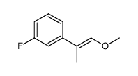 1-fluoro-3-(1-methoxyprop-1-en-2-yl)benzene结构式