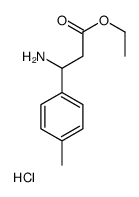 3-氨基-3-(p-甲苯基)丙酸乙酯盐酸盐结构式
