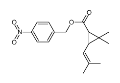 (4-nitrophenyl)methyl 2,2-dimethyl-3-(2-methylprop-1-enyl)cyclopropane-1-carboxylate Structure
