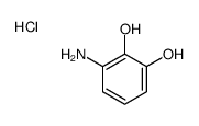 3-aminobenzene-1,2-diol,hydrochloride Structure
