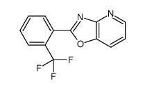 2-[2-(trifluoromethyl)phenyl]-[1,3]oxazolo[4,5-b]pyridine结构式