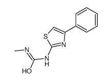 1-Methyl-3-(4-phenylthiazol-2-yl)urea结构式