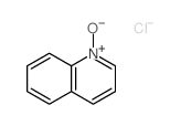 Quinoline, 1-oxide, hydrochloride (1:1) structure