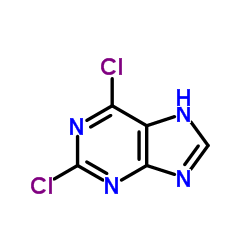 2,6-Dichloropurine Structure