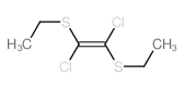 1,2-dichloro-1,2-bis(ethylsulfanyl)ethene Structure