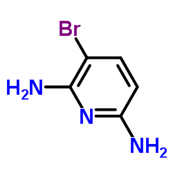 2,6-二氨基-3-溴吡啶结构式