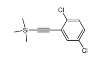 1,4-dichloro-2-[2-(trimethylsilyl)ethynyl]benzene结构式