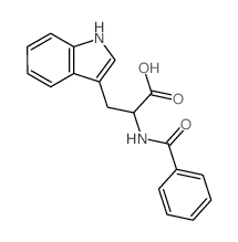D-Tryptophan,N-benzoyl- Structure