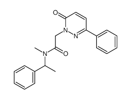 N-Methyl-N-(α-methylbenzyl)-6-oxo-3-phenyl-1(6H)-pyridazineacetamide结构式