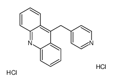 9-(pyridin-1-ium-4-ylmethyl)acridin-10-ium,dichloride结构式