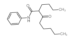 Octanamide, 2-butyl-3-oxo-N-phenyl-结构式
