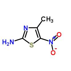 2-氨基-5-硝基-4-甲基-1,3-噻唑结构式