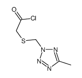 2-[(5-methyltetrazol-2-yl)methylsulfanyl]acetyl chloride结构式