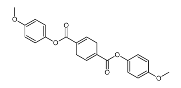 bis(4-methoxyphenyl) cyclohexa-1,4-diene-1,4-dicarboxylate结构式