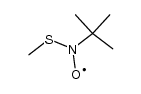 Methylthio-t-butylnitroxidradikal Structure