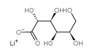lithium,(2R,3S,4R,5R)-2,3,4,5,6-pentahydroxyhexanoate Structure