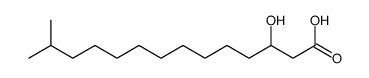 3-hydroxy-13-methyltetradecanoic acid Structure