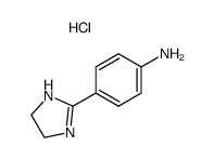 4-(4,5-二氢-1H-咪唑-2-基)苯胺盐酸盐结构式