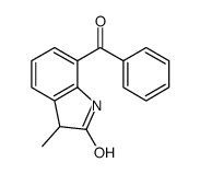 7-benzoyl-3-methyl-1,3-dihydroindol-2-one结构式