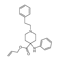 2-propenyl 4-(phenylamino)-1-(2-phenylethyl)-4-piperidinecarboxylate结构式