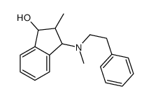 2-methyl-3-[methyl(2-phenylethyl)amino]-2,3-dihydro-1H-inden-1-ol结构式