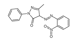 5-methyl-4-[(2-nitrophenyl)diazenyl]-2-phenyl-4H-pyrazol-3-one Structure