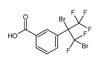 3-(1,2-dibromo-1,1,3,3,3-pentafluoropropan-2-yl)benzoic acid结构式