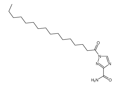1-hexadecanoyl-1,2,4-triazole-3-carboxamide结构式