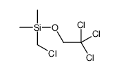 chloromethyl-dimethyl-(2,2,2-trichloroethoxy)silane结构式