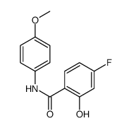4-fluoro-2-hydroxy-N-(4-methoxyphenyl)benzamide结构式