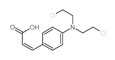 p-N,N-Bis(2-chloroethyl)aminocinnamic acid结构式