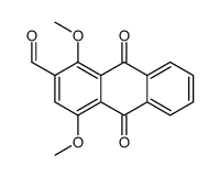 1,4-dimethoxy-9,10-dioxoanthracene-2-carbaldehyde结构式
