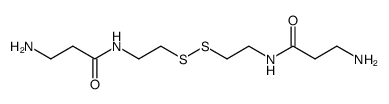 N,N'-(dithiodiethylene)bis[3-aminopropionamide]结构式