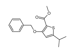 3-benzyloxy-5-isopropyl-thiophene-2-carboxylic acid methyl ester Structure