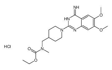 ethyl N-[[1-(4-amino-6,7-dimethoxyquinazolin-2-yl)piperidin-4-yl]methyl]-N-methylcarbamate,hydrochloride结构式