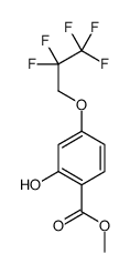 methyl 2-hydroxy-4-(2,2,3,3,3-pentafluoropropoxy)benzoate结构式