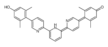 4-[6-[6-[5-(4-hydroxy-2,6-dimethylphenyl)pyridin-2-yl]-1H-pyridin-2-ylidene]pyridin-3-ylidene]-3,5-dimethylcyclohexa-2,5-dien-1-one Structure