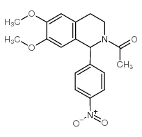 1-[6,7-dimethoxy-1-(4-nitro-phenyl)-3,4-dihydro-1h-isoquinolin-2-yl]-ethanone Structure