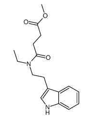 methyl 4-[ethyl-[2-(1H-indol-3-yl)ethyl]amino]-4-oxobutanoate结构式