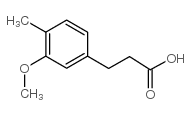 3-(3-甲氧基-4-甲基苯基)丙酸结构式