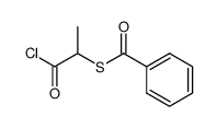 S-benzoyl-2-mercaptopropanoyl chloride Structure